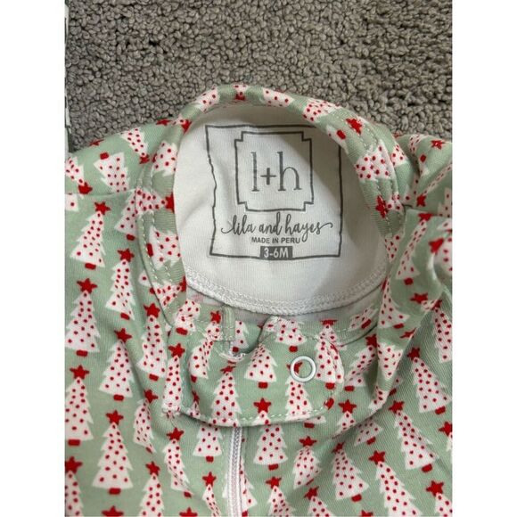(3) Holiday Lila and Hayes footed pajamas, $150 - Picture 3 of 5